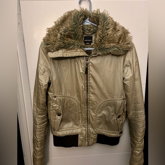 Miss Sixty faux fur lined bomber jacket - Picture 3 of 4